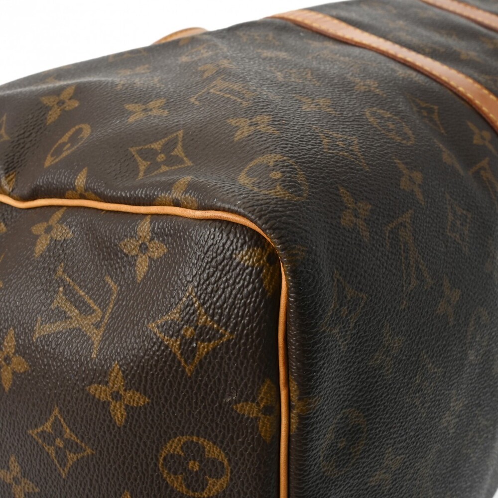 Louis Vuitton Keepall Bag Boston Brown Canvas Monogram - Picture 9 of 11